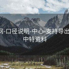 中特网-口径说明-中心-支持导出打印，中特资料